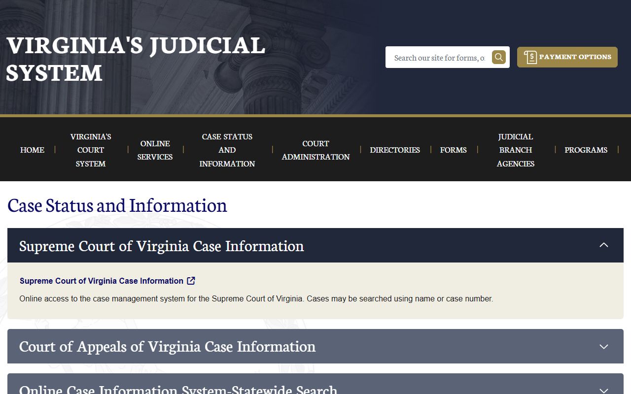 Harrisonburg City court records after jail arrest Virginia case information page